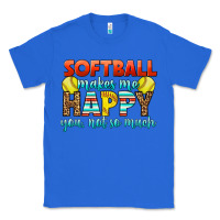 True Royal Softball Makes Me Happy You, Not So Much Classic Tee - LillyAllenDesigns