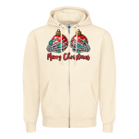 Sandshell merry christmas Zipper Hoodie - MaliasSmallBusiness