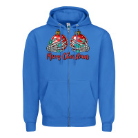 True Royal merry christmas Zipper Hoodie - MaliasSmallBusiness