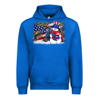 Cobalt Patriotic snowman background 4th of july Urban Hoodie - HowdyJamesFarm