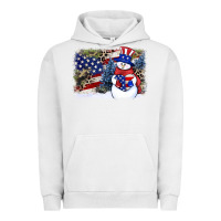 Pigment Lunar Rock Patriotic snowman background 4th of july Urban Hoodie - HowdyJamesFarm