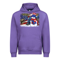 Tulip Patriotic snowman background 4th of july Urban Hoodie - HowdyJamesFarm