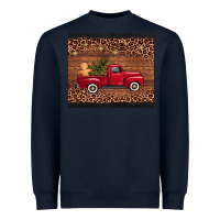 Navy christmas truck Heavyweight Sweatshirt - AdoDesignShop
