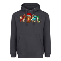 Smoke noel highland cow Heavyweight Hoodie - Jasminsmagicworld