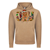 Vintage Coffee toy poodle christmas joy Vintage Hoodie - RanaPortraitStore