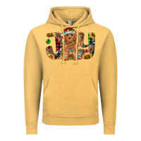 Vintage Mustard toy poodle christmas joy Vintage Hoodie - RanaPortraitStore