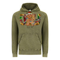 Vintage Olive toy poodle christmas joy Vintage Hoodie - RanaPortraitStore