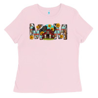 Bubblegum Pink barn mom western mother s day Ladies Tee - texasbilliewilder