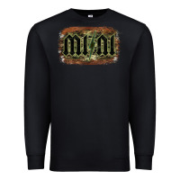 Black Camouflage Patterned Mini Tried Premium Sweatshirt - Bettercallsaul