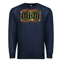 Navy Camouflage Patterned Mini Tried Premium Sweatshirt - Bettercallsaul
