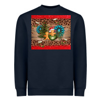 Navy christmas trees gemstone Heavyweight Sweatshirt - AdoDesignShop
