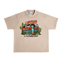 French Oak camping is my happy place Urban Heavy Tee - JahusDesignShop