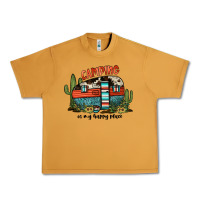 Peanut Butter camping is my happy place Urban Heavy Tee - JahusDesignShop