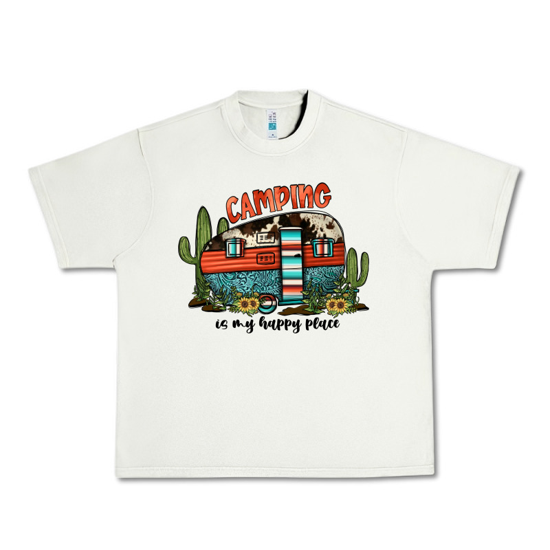 Camping Is My Happy Place Urban Heavy Tee by JahusDesignShop | Teevron