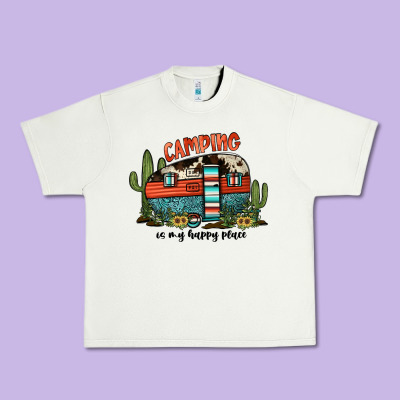 Camping Is My Happy Place Urban Heavy Tee Designed By Jahusdesignshop