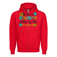 Red Being a Grandma Makes My Life Complete Zipper Hoodie - MaliasSmallBusiness