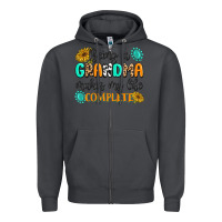 Smoke Being a Grandma Makes My Life Complete Zipper Hoodie - MaliasSmallBusiness