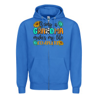 True Royal Being a Grandma Makes My Life Complete Zipper Hoodie - MaliasSmallBusiness