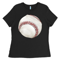 Black baseball Ladies Tee - texasbilliewilder