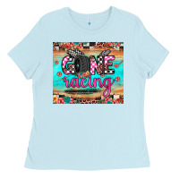 Baby Blue gone racing Ladies Tee - JahusDesignShop