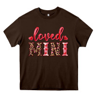 Chocolate Brown loved mini Heavy Core Tee - RanaPortraitStore