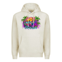 Oatmeal Heather Hot wife summer Premium Hoodie - NancyCooperArtShop