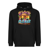 Black becach please Heavyweight Hoodie - BarkalooDesign