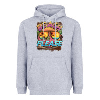 Heather Grey becach please Heavyweight Hoodie - BarkalooDesign