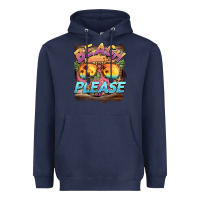 Navy becach please Heavyweight Hoodie - BarkalooDesign