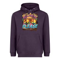 Plum becach please Heavyweight Hoodie - BarkalooDesign