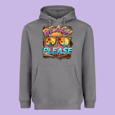 Becach Please Heavyweight Hoodie Designed By Barkaloodesign