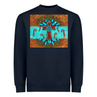 Navy christmas cross gemstone Heavyweight Sweatshirt - AdoDesignShop