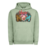 Pigment Oil Green Show mom pig Urban Hoodie - CowGirlArtShop