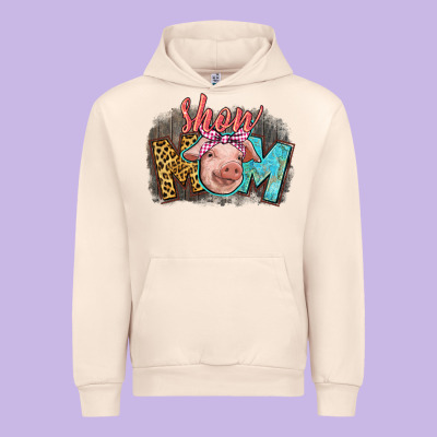 Show Mom Pig Urban Hoodie Designed By Cowgirlartshop