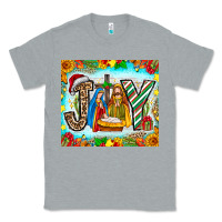 Heather Grey joy jesus Classic Tee - CowhideDigitalArt