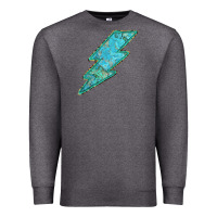Charcoal Heather Turquoise Lightning Premium Sweatshirt - Bettercallsaul