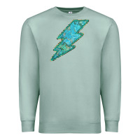 Seafoam Turquoise Lightning Premium Sweatshirt - Bettercallsaul