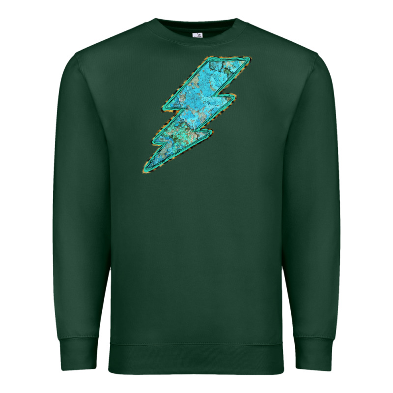 Turquoise Lightning Premium Sweatshirt by Bettercallsaul | Teevron