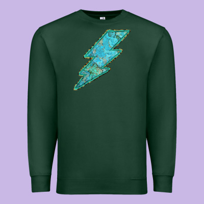 Turquoise Lightning Premium Sweatshirt Designed By Bettercallsaul