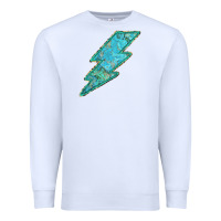 White Turquoise Lightning Premium Sweatshirt - Bettercallsaul