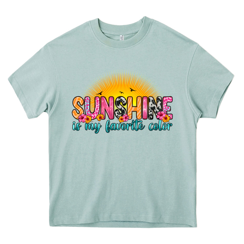 Sunshine Is My Favorite Color Heavy Core Tee by Zillion Design Studio | Teevron