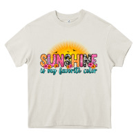 Cream sunshine is my favorite color Heavy Core Tee - Zillion Design Studio