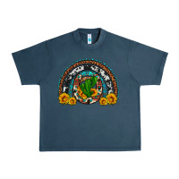 Midnight Navy cactus sunflower horseshoe rainbow Urban Heavy Tee - Artiststas
