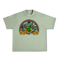 Oil Green cactus sunflower horseshoe rainbow Urban Heavy Tee - Artiststas