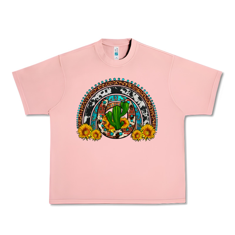 Cactus Sunflower Horseshoe Rainbow Urban Heavy Tee by Artiststas | Teevron