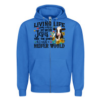 True Royal living life somewhere between jesus take the wheel Zipper Hoodie - MaliasSmallBusiness