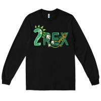 Black two rex Long Sleeve Tee - MaliasSmallBusiness