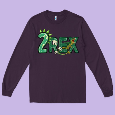 Two Rex Long Sleeve Tee Designed By Maliassmallbusiness