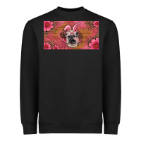 Black easter heifer with bunny ears and glasses license plate Heavyweight Sweatshirt - Artiststas