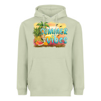 Matcha summer vibes sunset and fruits Heavyweight Hoodie - BarkalooDesign